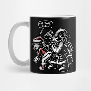 Not Today Satan I Santa's Request Mug